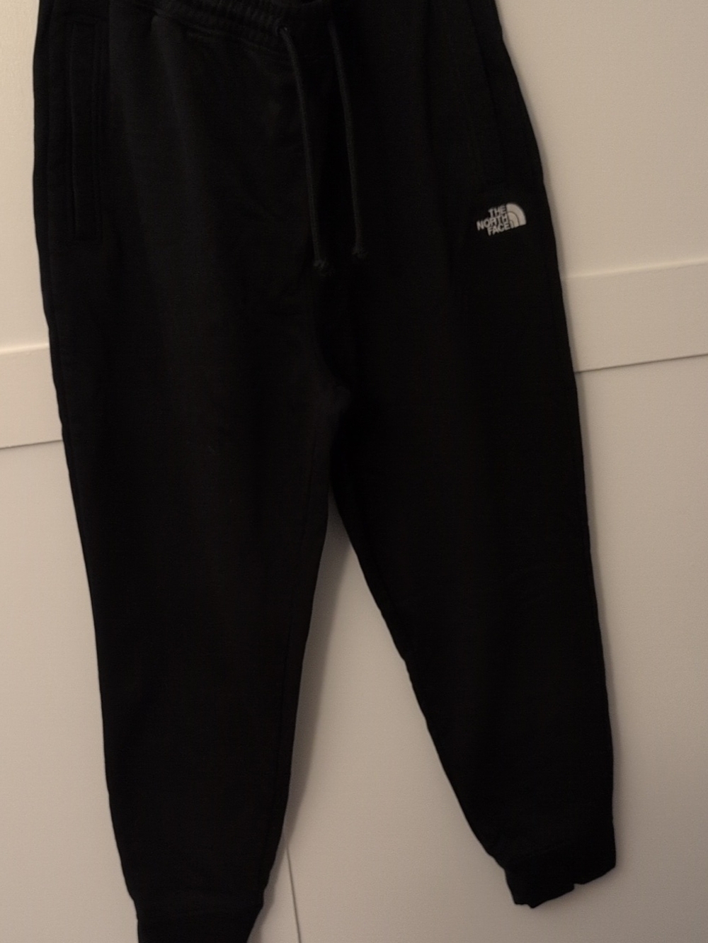 The North Face Black Men's Fleece Joggers with Logo